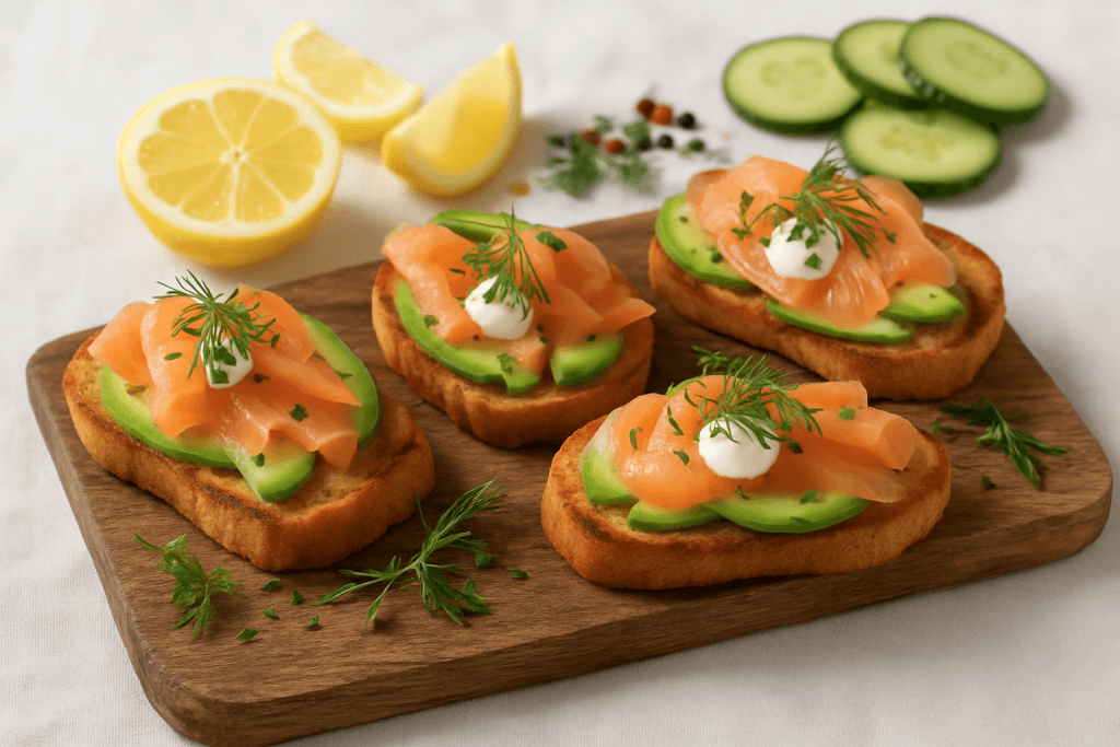 découvrez notre recette de bruschetta au saumon, une préparation simple et délicieuse à réaliser en 2025. parfaite pour vos apéritifs ou repas légers, elle allie fraîcheur et gourmandise en un clin d'œil.