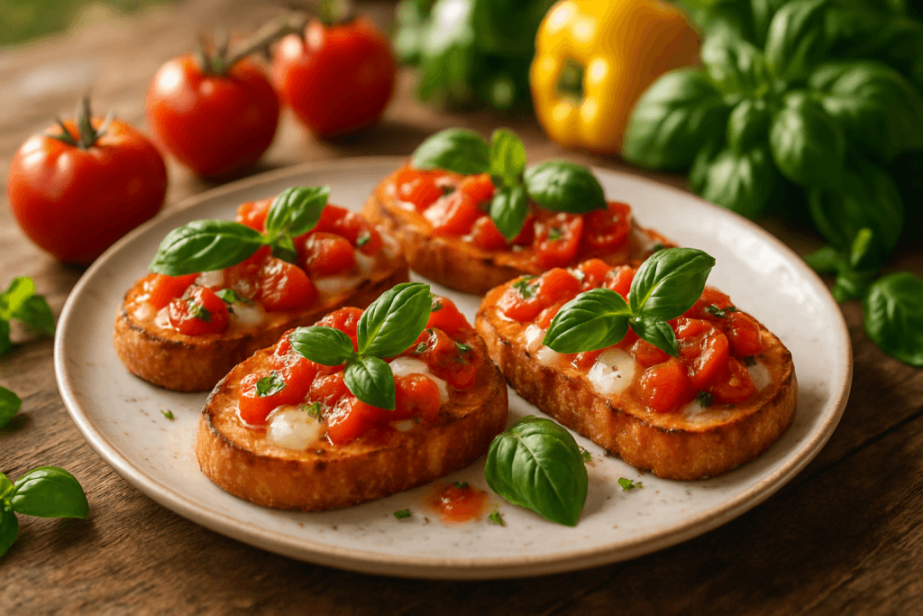 découvrez la recette incontournable de l'été 2025 avec notre délicieuse bruschetta tomate mozza. facile à préparer, cette savoureuse entrée estivale ravira vos papilles et celles de vos convives, alliant fraîcheur et gourmandise en chaque bouchée.
