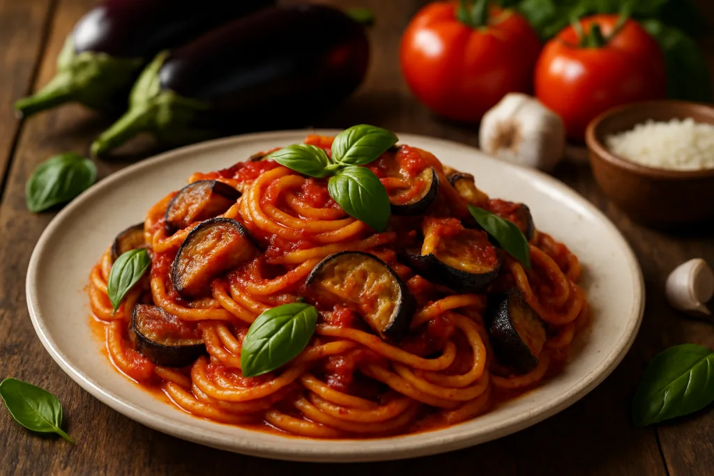 découvrez la recette traditionnelle des pâtes aux aubergines à la sicilienne : un plat savoureux alliant la douceur des aubergines à la richesse des saveurs italiennes. idéal pour un repas convivial, laissez-vous séduire par cette spécialité culinaire pleine de caractère !