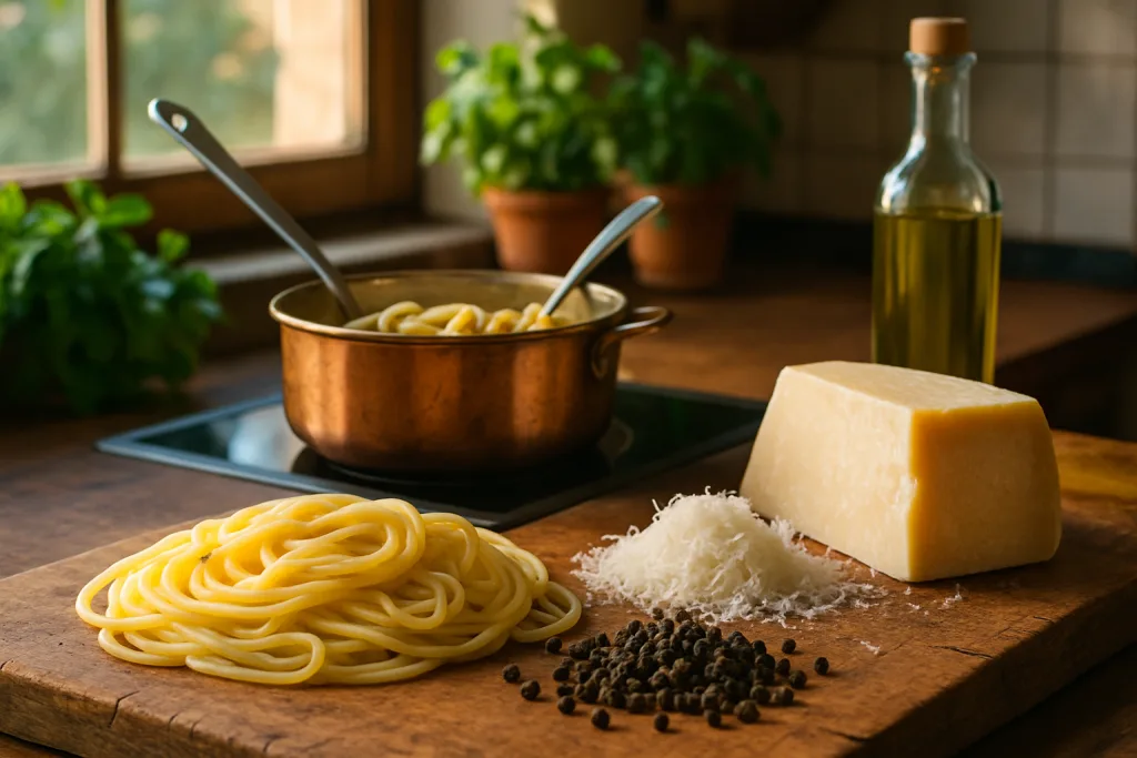 découvrez en 2025 la recette traditionnelle italienne du cacio e pepe, un plat simple mais savoureux alliant la richesse du fromage et la douceur du poivre. une expérience culinaire incontournable à ne pas manquer !