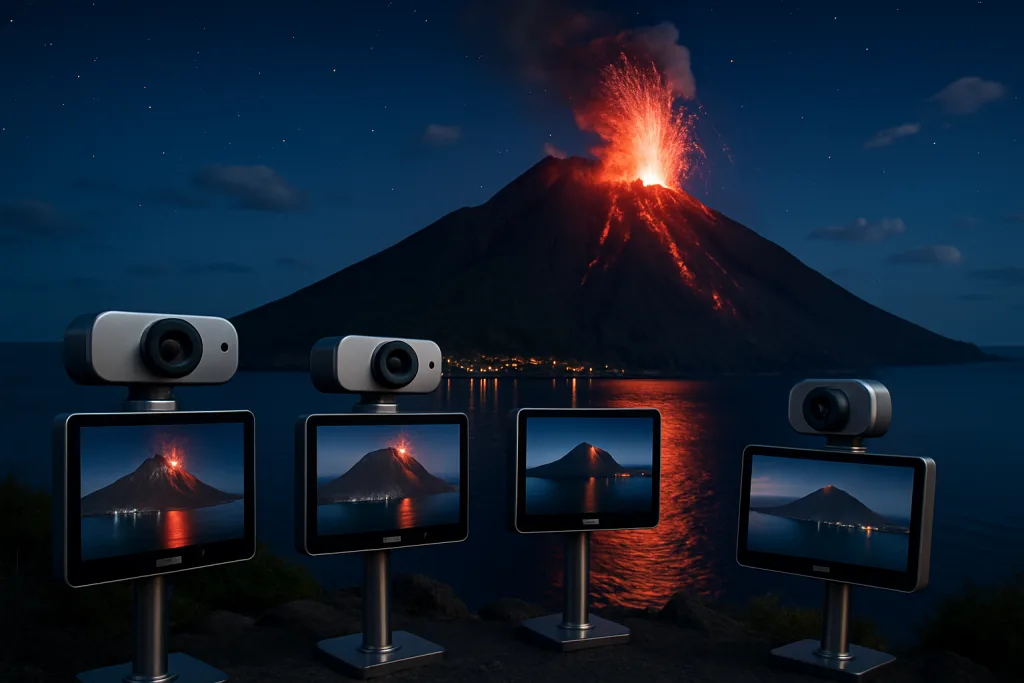 découvrez les meilleures webcams de stromboli en 2025 et plongez dans l'univers fascinant de ce volcan actif. profitez d'une vue imprenable sur les paysages époustouflants et les éruptions majestueuses. ne manquez pas cette aventure visuelle unique!